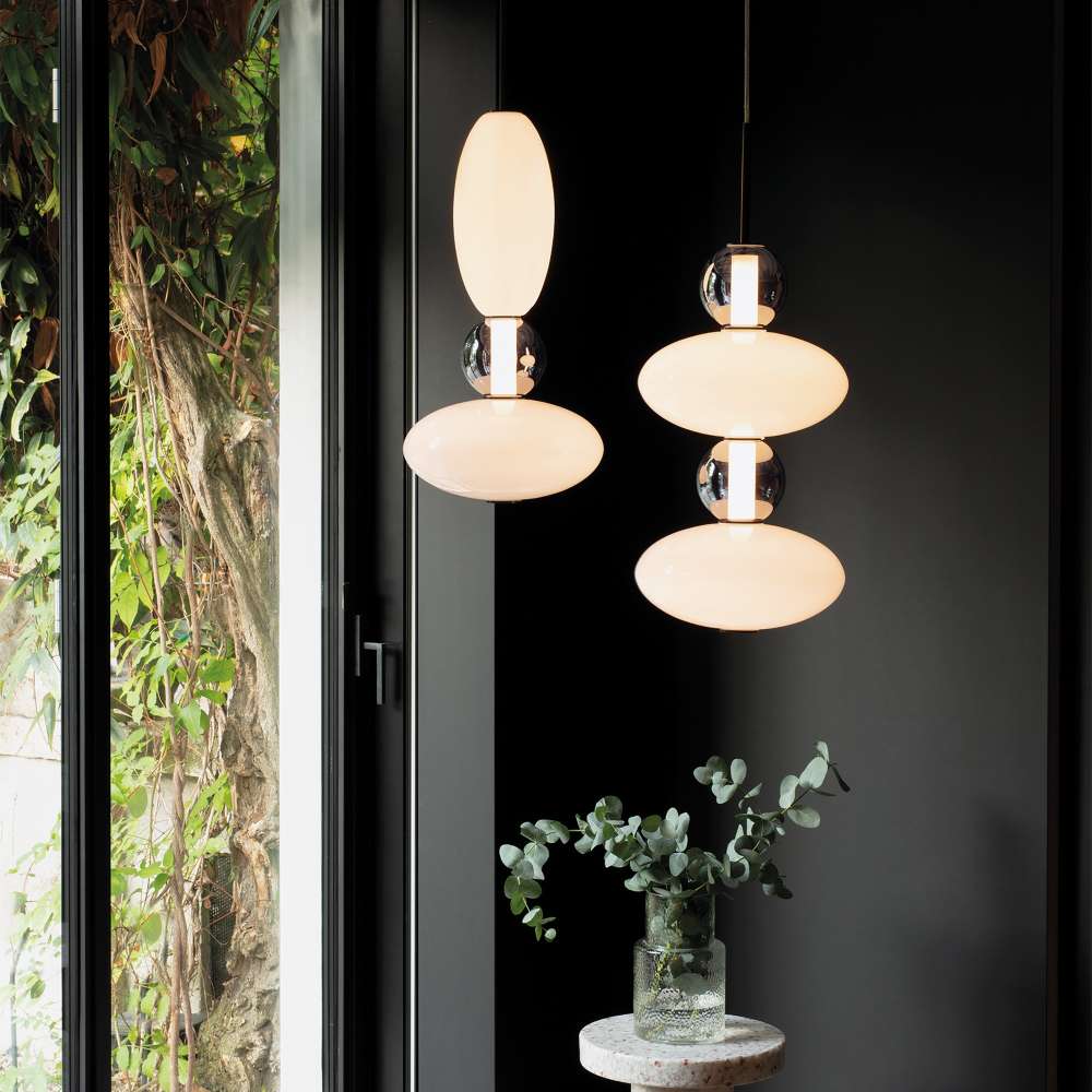Пендели Ideal Lux Lumiere-1 и Lumiere-2 в интериор