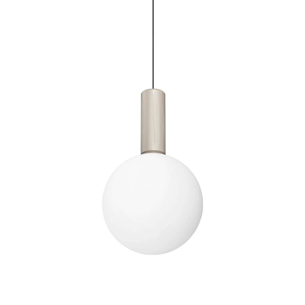 Ideal Lux Odeon SP1 D20 349206 с бяла стъклена сфера Ø20 см и черен кабел