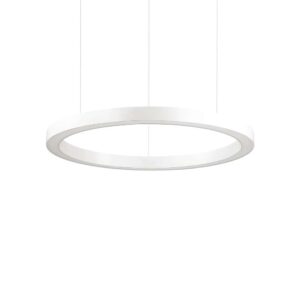 LED пендел Ideal Lux Oracle SP D60 211398 33W 3000K Ø60 см бял - изглед на бял фон