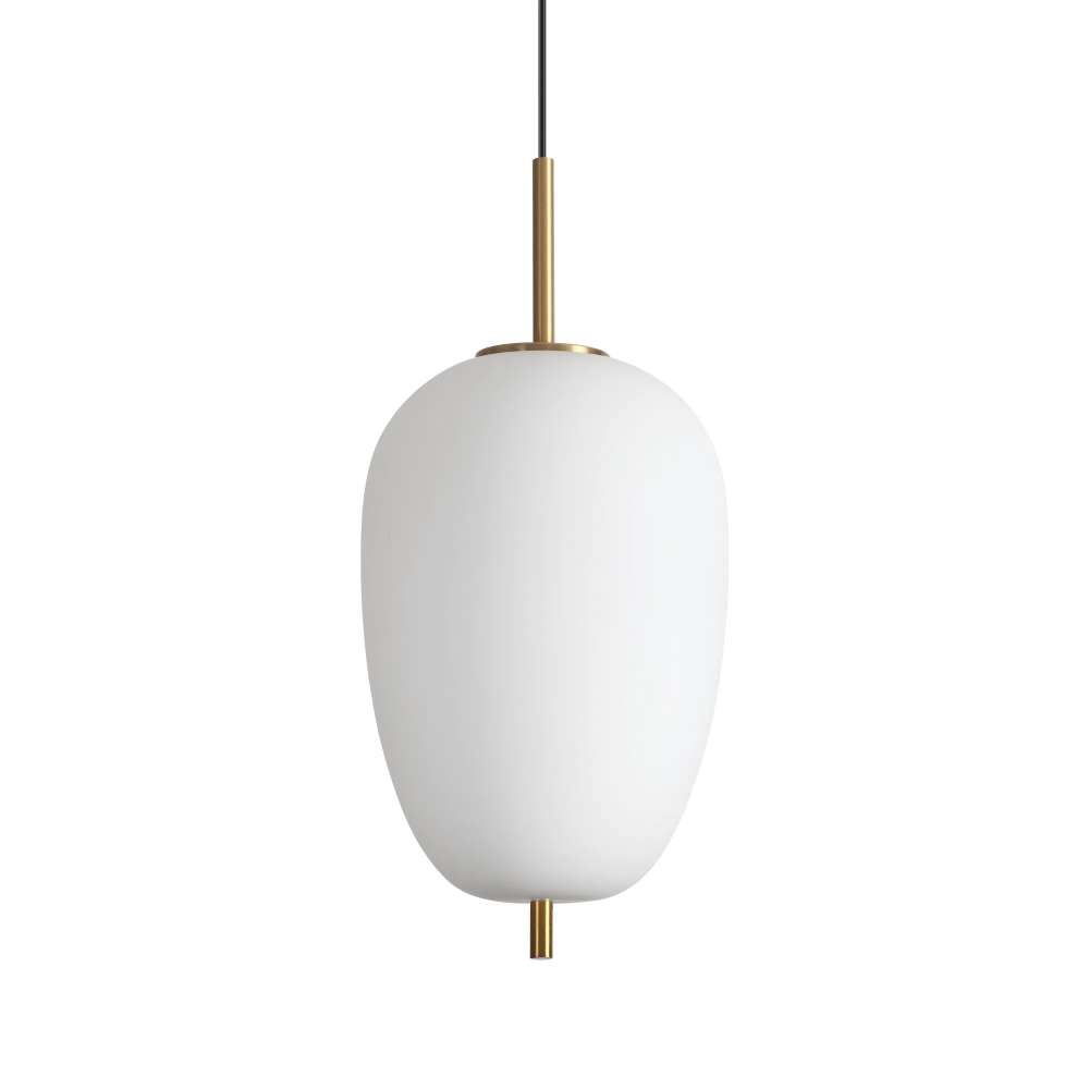 LED пендел Ideal Lux Umile-3 SP1 314945 20W 3000K Ø27 см бял със златисти елементи - основен изглед