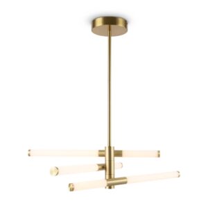 Трите светлинни тръби и твърдото окачване на Maytoni Axis MOD106PL-L28G3K