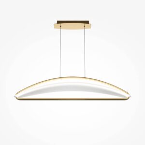 LED пендел Maytoni Breeze MOD281PL-L34BS3K с месингово тяло на сив фон