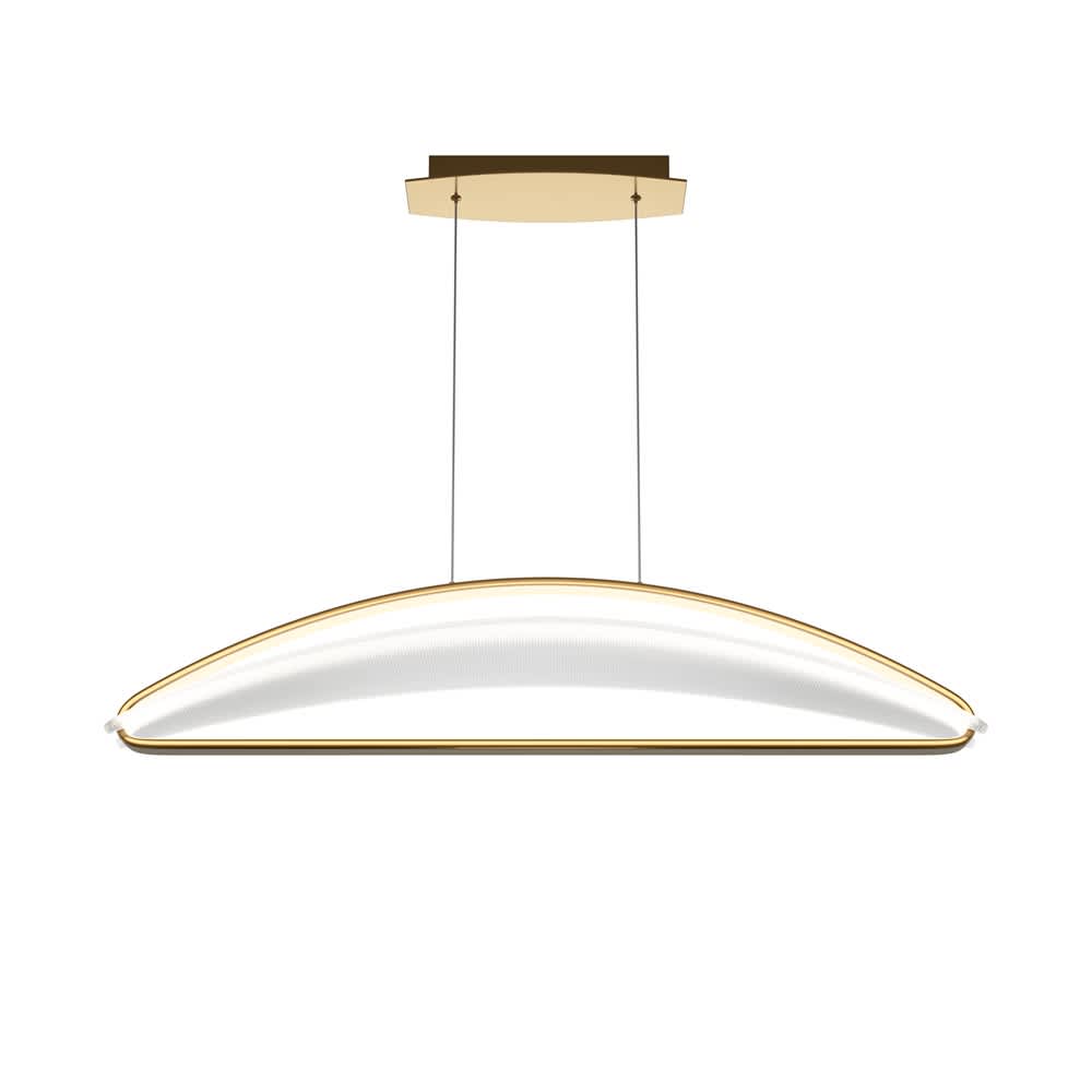 LED пендел Maytoni Breeze MOD281PL-L34BS3K с месингово тяло на бял фон
