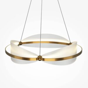 Близък изглед отгоре на кръглия пендел Maytoni Breeze MOD281PL-L45BS3K