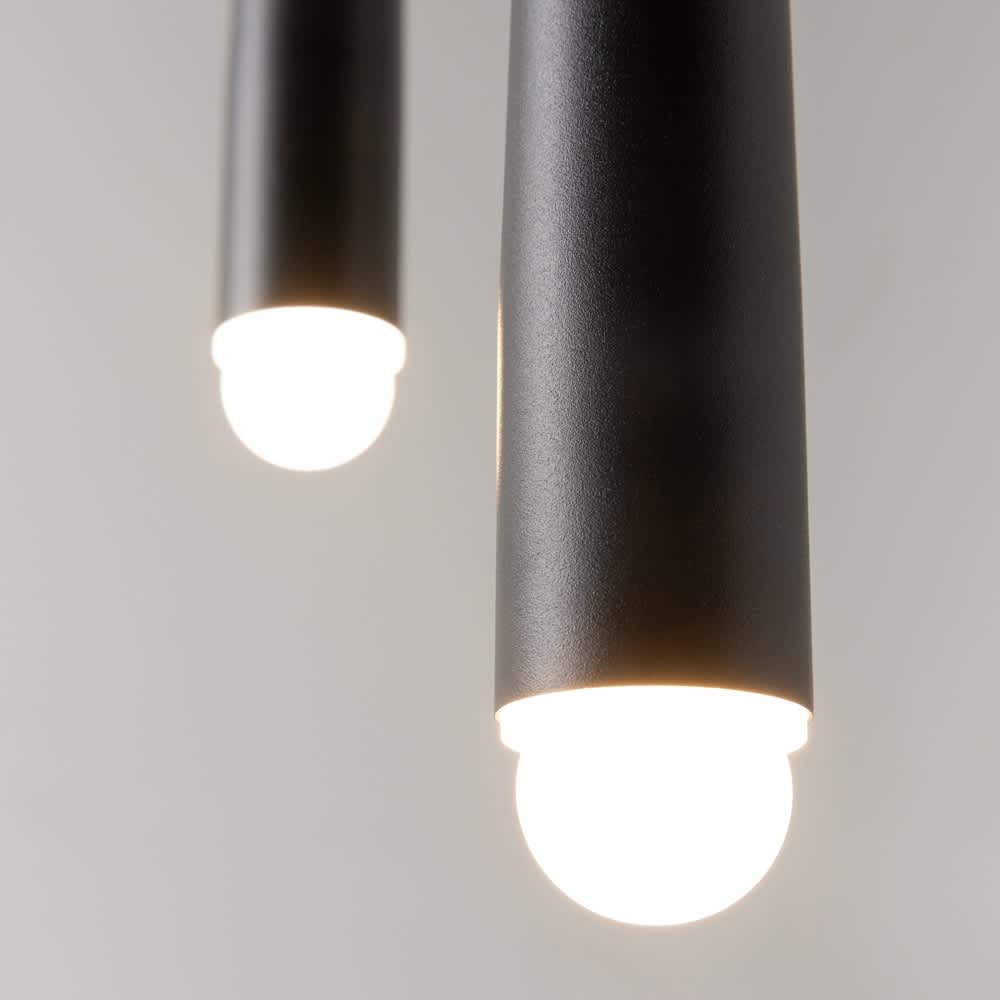 Maytoni Cascade MOD132PL-L18BK - близък изглед на светещите краища