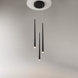 Maytoni Cascade MOD132PL-L18BK - черен пендел с три светлинни тръби