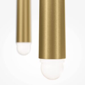 Maytoni Cascade MOD132PL-L18BSK - близък изглед на тръбите и дифузерите