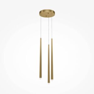 Maytoni Cascade MOD132PL-L18BSK - пендел в цвят месинг с три тръби
