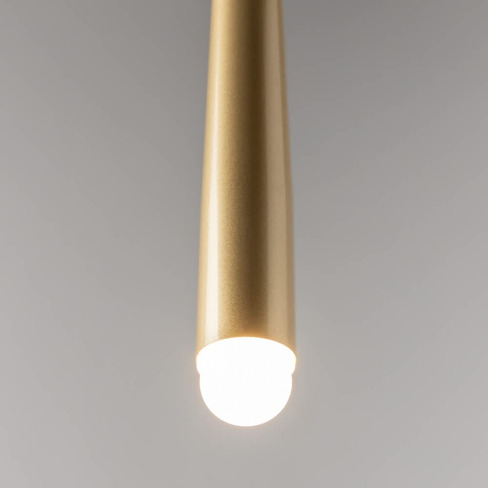 Maytoni Cascade MOD132PL-L6BSK - светещ край на тръбата в цвят месинг