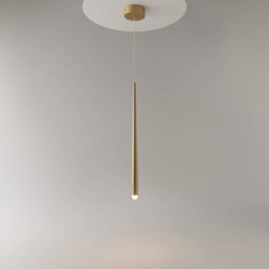 Maytoni Cascade MOD132PL-L6BSK - единичен пендел в цвят месинг с включена светлина