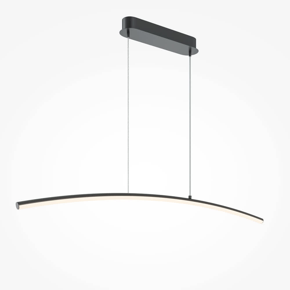 Черен пендел Maytoni Curve MOD243PL-L18BK от различен ъгъл
