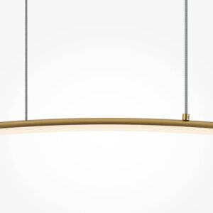 Метално тяло в цвят месинг и бял силиконов дифузер на Maytoni Curve MOD243PL-L18BSK