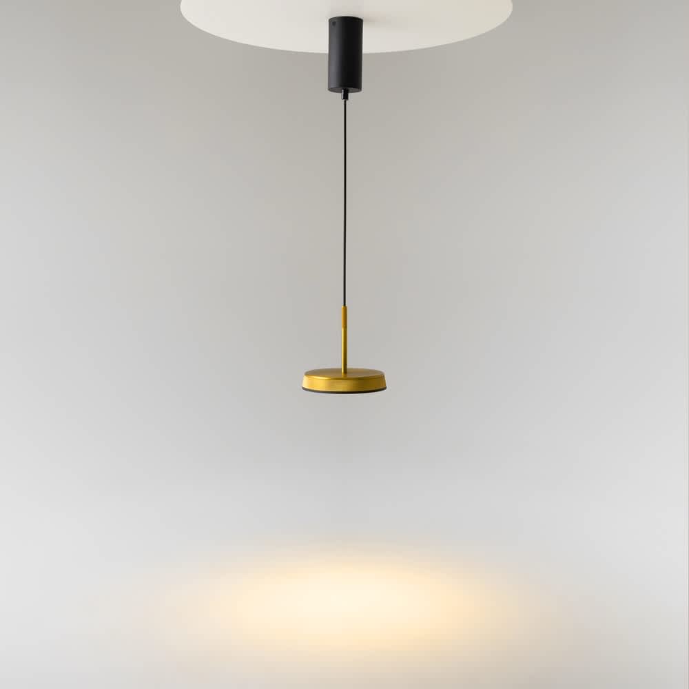 Maytoni El MOD041PL-L15G3K с кабел и черна цилиндрична таванна розетка