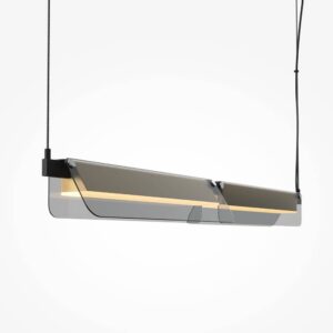 Стъклените пластини и светлинният профил на Maytoni Flat MOD296PL-L20BS3K