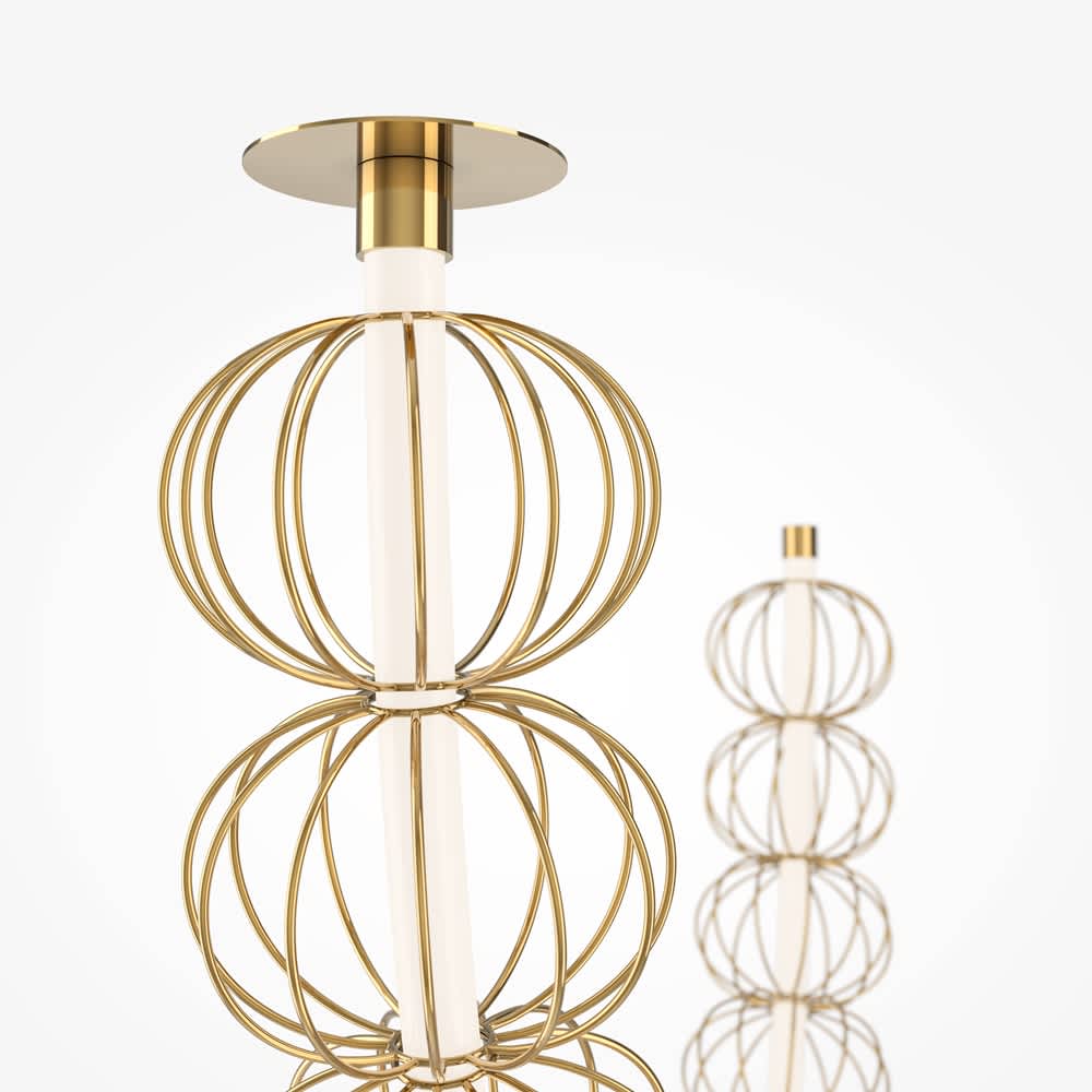 Таванните опори и свързването им с Maytoni Golden Cage MOD216PL-L42G3K