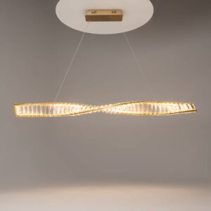 Maytoni Krone P097PL-L28BS3K - основен изглед с включена светлина