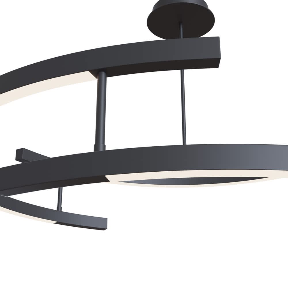 Maytoni Line MOD054PL-L52B4K - детайл на рамката и таванната розетка