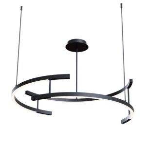 Maytoni Line MOD054PL-L52B4K - черен кръгъл пендел с три LED дъги