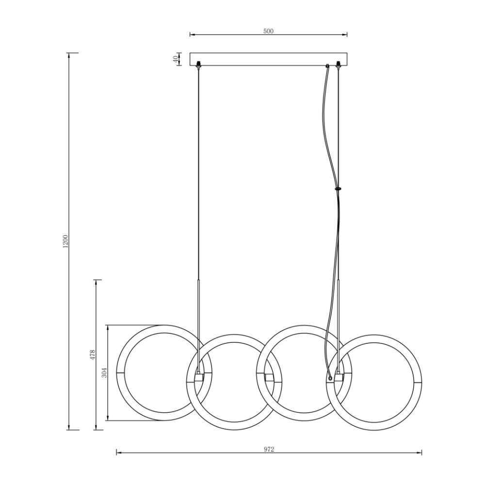 Размерна схема на Maytoni Node MOD165PL-L40G3K