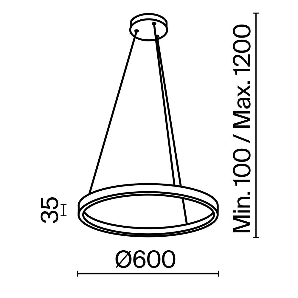 Maytoni Rim MOD058PL-L32B4K - схема с размери