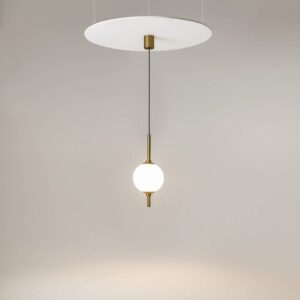 Maytoni The Sixth Sense Z020PL-L6BS3K - LED пендел в цвят месинг с бял сферичен плафон