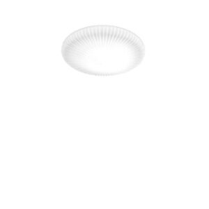 Бял стъклен LED плафон Ideal Lux Atrium PL D45 265827 с диаметър 45 см и радиален релеф