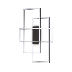 Плафон Ideal Lux Frame PL Rettangolo 270661 - черна метална рамка с опални дифузери