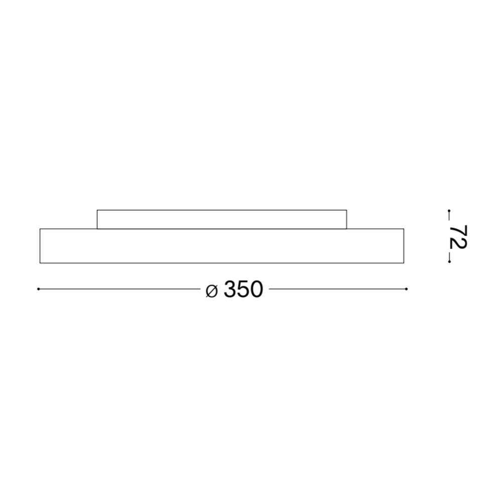 Ideal Lux Halo PL D35 223186 - схема с размери
