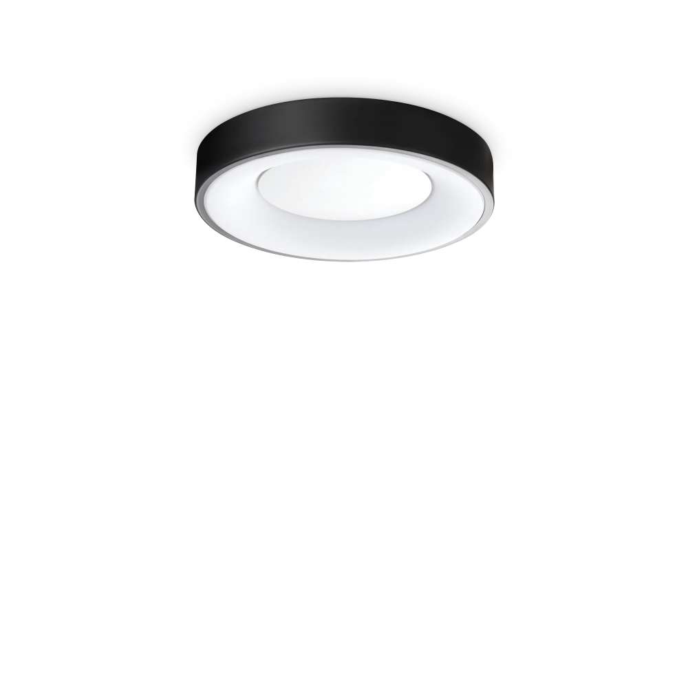 LED плафон Ideal Lux Planet PL D30 328140 15W 3000K Ø30 см черен - основен изглед