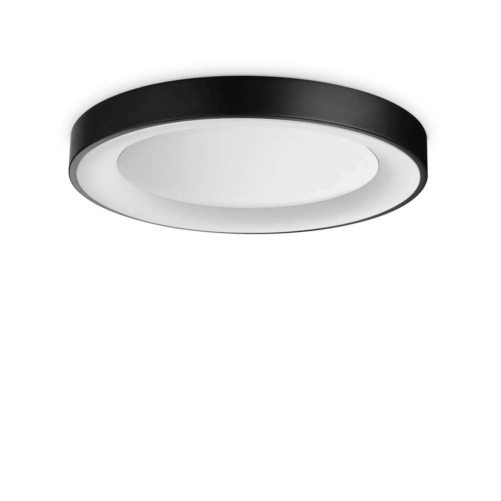 LED плафон Ideal Lux Planet PL D50 328157 25W 3000K Ø50 см черен - основен изглед