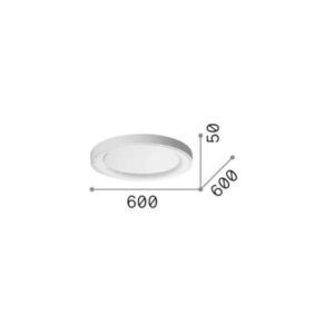 Размерна схема на Ideal Lux Planet 370668 - диаметър 60 см и височина 5 см