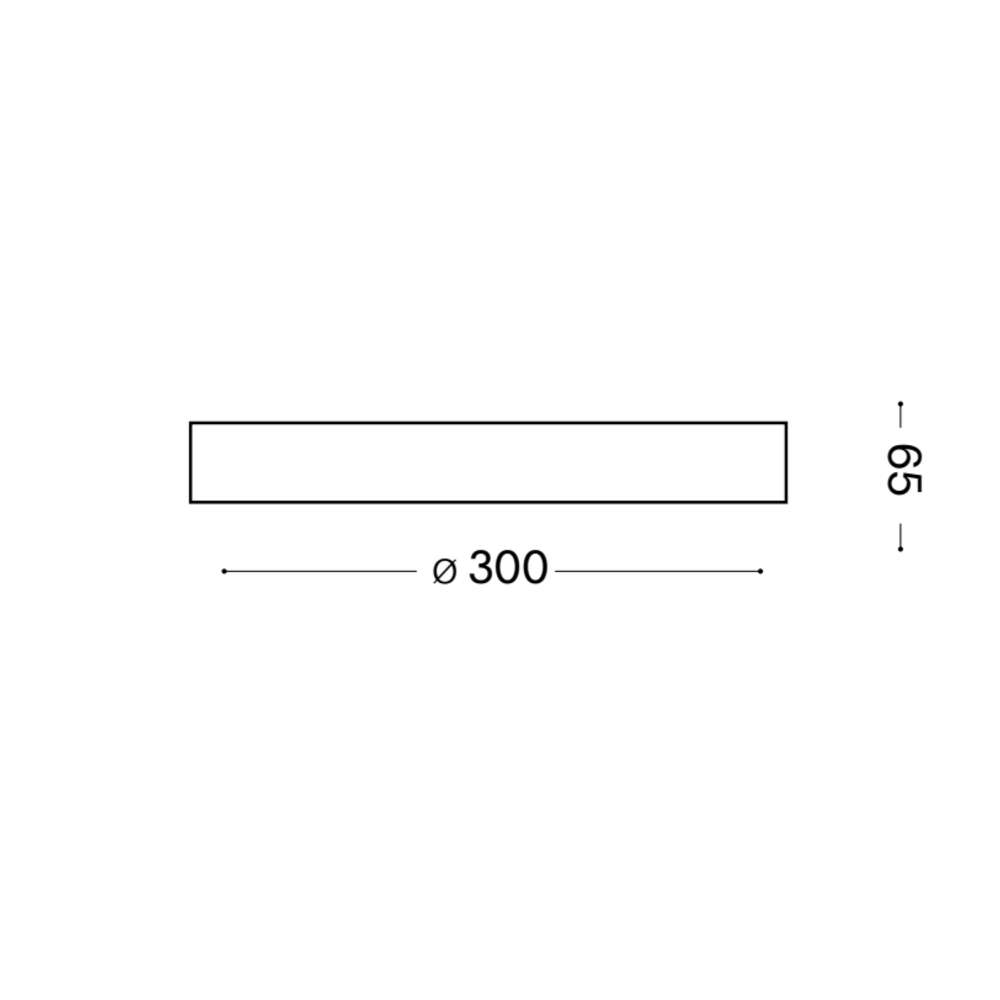 Ideal Lux Ray PL D30 327570 - схема с размери