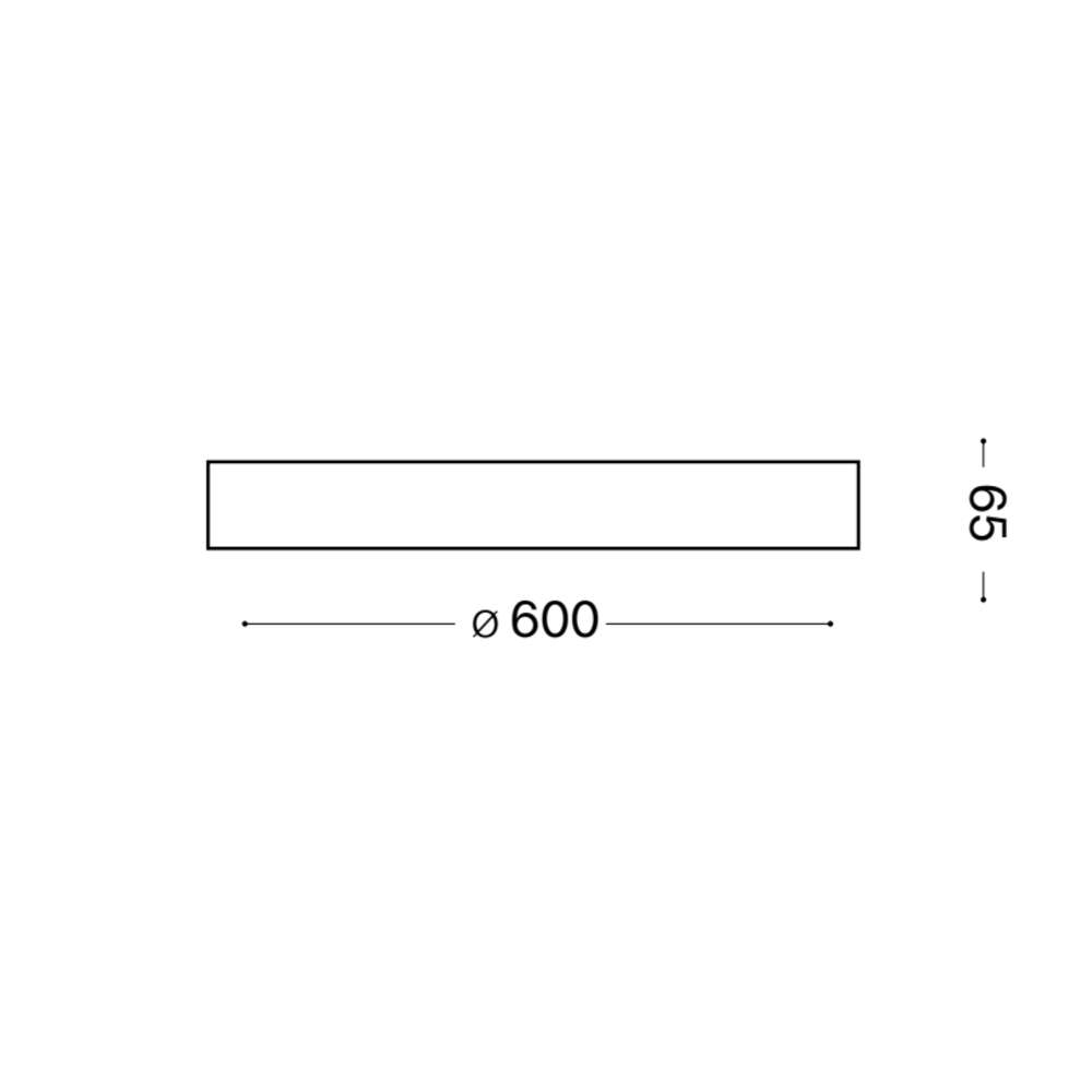 Ideal Lux Ray PL D60 327686 - схема с размери