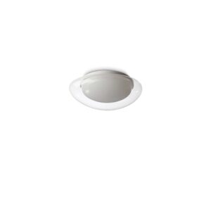 LED плафон Ideal Lux Squish PL D34 332406 10W 3000K бял и прозрачен - основен изглед