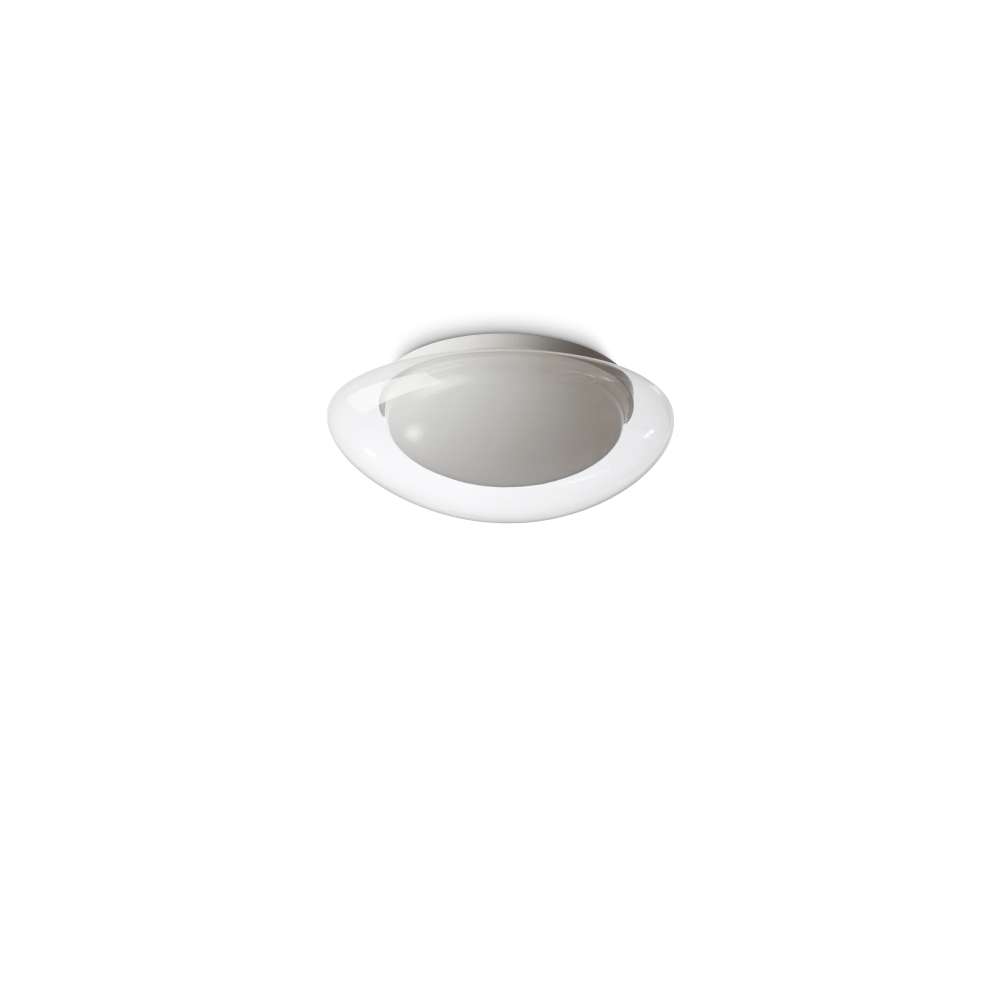 LED плафон Ideal Lux Squish PL D34 332406 10W 3000K бял и прозрачен - основен изглед