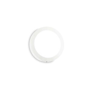 LED плафон Ideal Lux Universal PL D17 Round 138596 12W 3000K Ø17 см бял - основен изглед