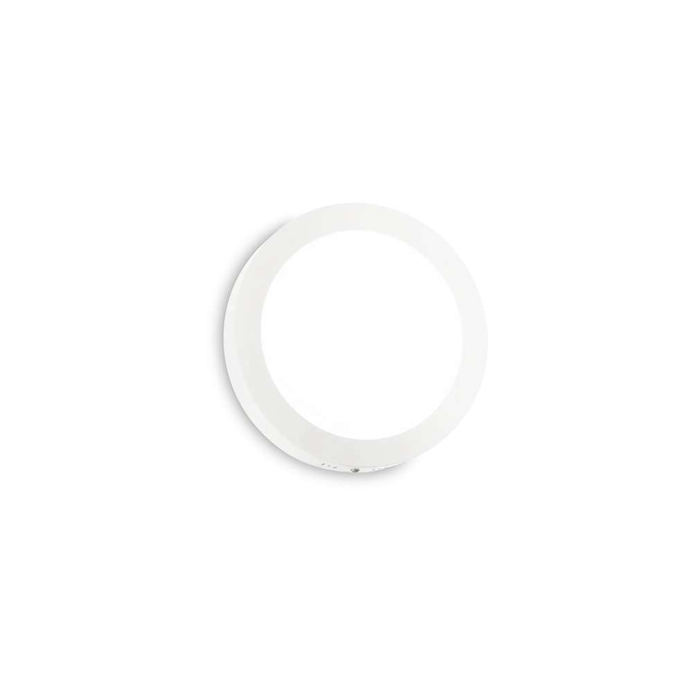 LED плафон Ideal Lux Universal PL D17 Round 321776 12W 4000K Ø17 см бял - основен изглед
