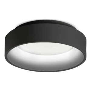 LED плафон Ideal Lux Ziggy PL D30 293769 21W 3000K Ø27.7 см черен - продуктова снимка