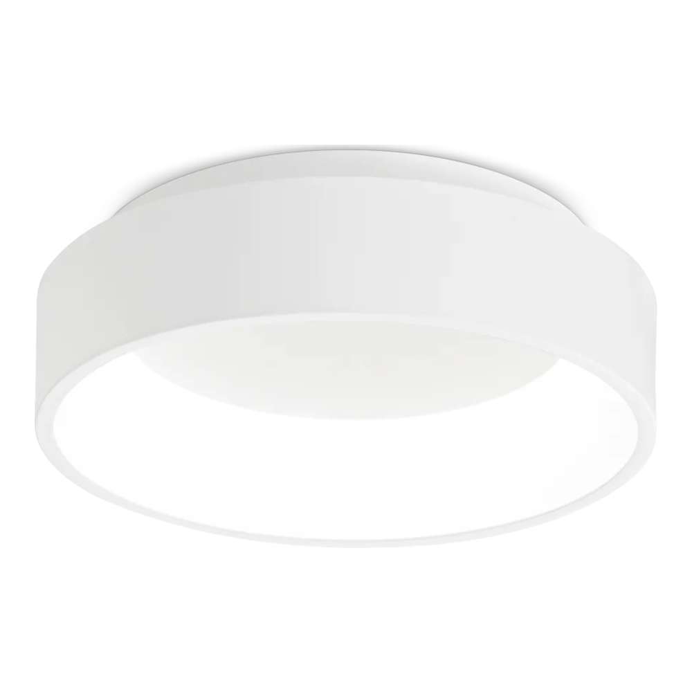 LED плафон Ideal Lux Ziggy PL D30 293776 21W 3000K Ø27.7 см бял - продуктова снимка