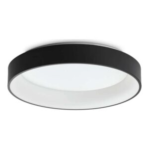 LED плафон Ideal Lux Ziggy PL D60 307213 43W 3000K Ø59.5 см черен - продуктова снимка