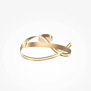 Преплетените извити профили в цвят месинг на Maytoni Plons MOD283CL-L34BS3K