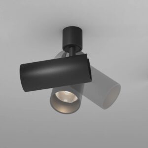 Насочваем LED спот Maytoni Focus LED C150CL-13W3K-B, черен, положения на наклона на спота