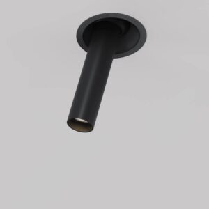 LED спот за вграждане Maytoni Focus T C140RS-L200-7W3K-B, черен, общ изглед на черния изтеглящ се спот
