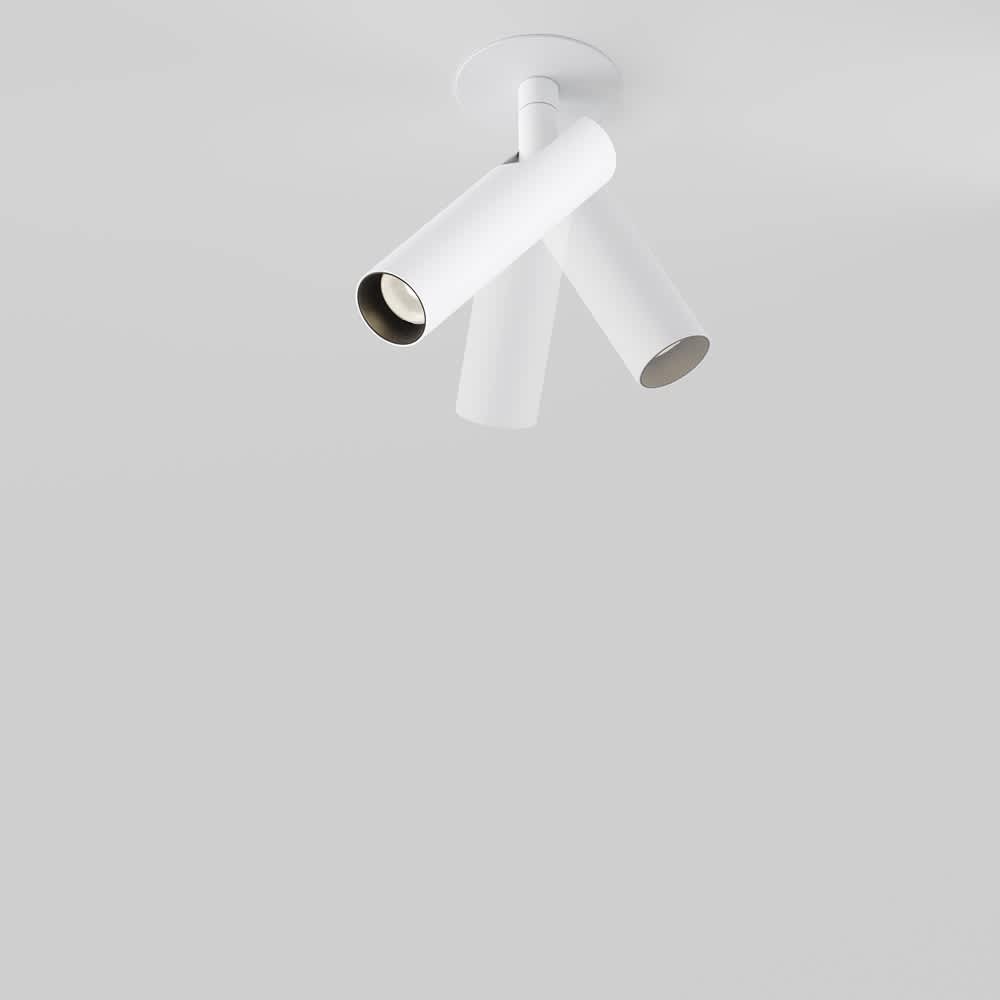 LED спот за вграждане Maytoni Focus T C141RS-L125-6W3K-W, бял, изглед на механичното насочване