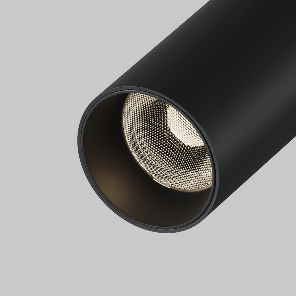 LED спот за повърхностен монтаж Maytoni Focus T C142CL-6W3K-B 6W 3000K Ø3 см черен - детайл на LED оптиката