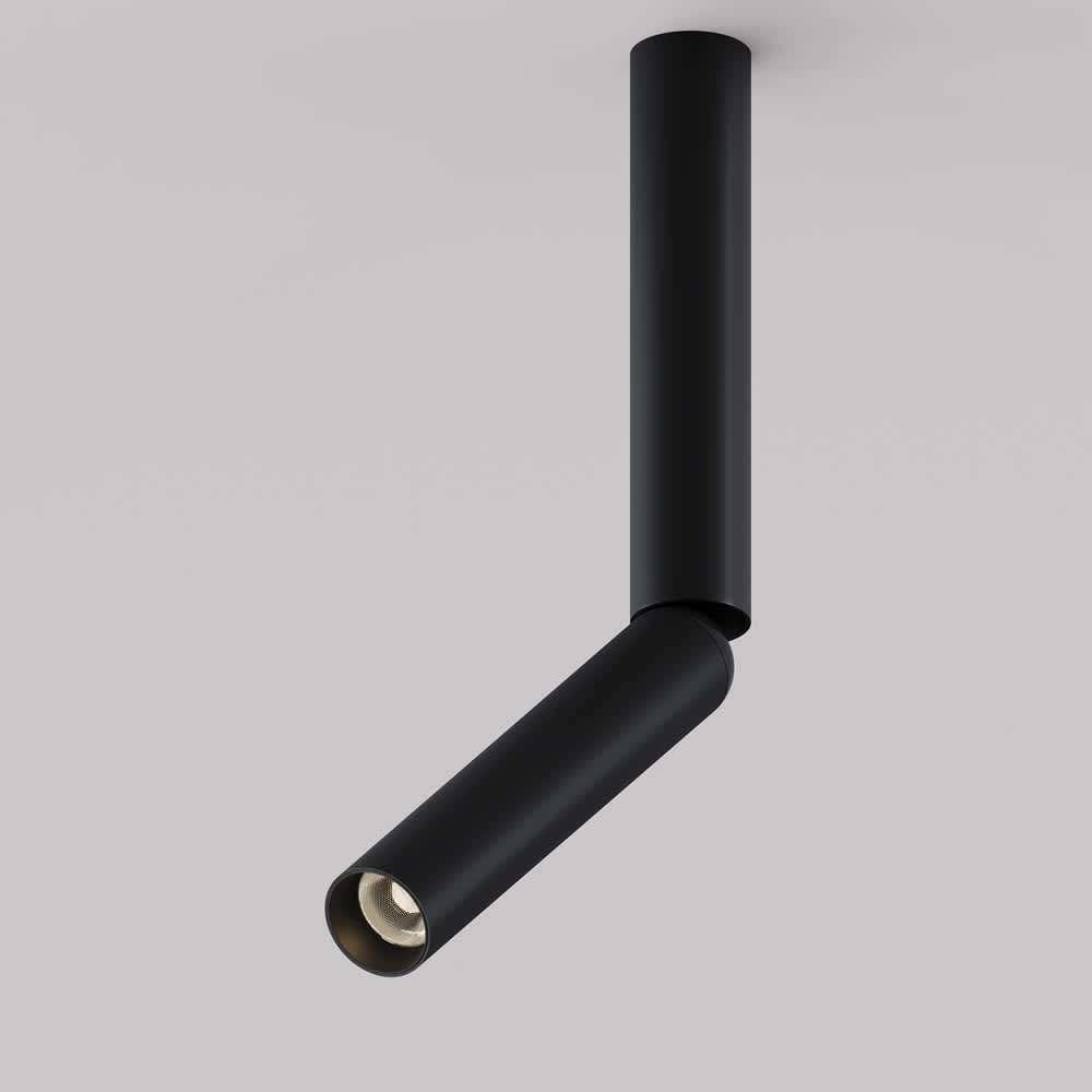LED спот за повърхностен монтаж Maytoni Focus T C142CL-6W3K-B 6W 3000K Ø3 см черен - общ изглед