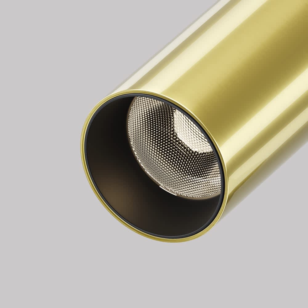 LED спот за повърхностен монтаж Maytoni Focus T C142CL-6W3K-BS 6W 3000K Ø3 см месинг - детайл на LED оптиката