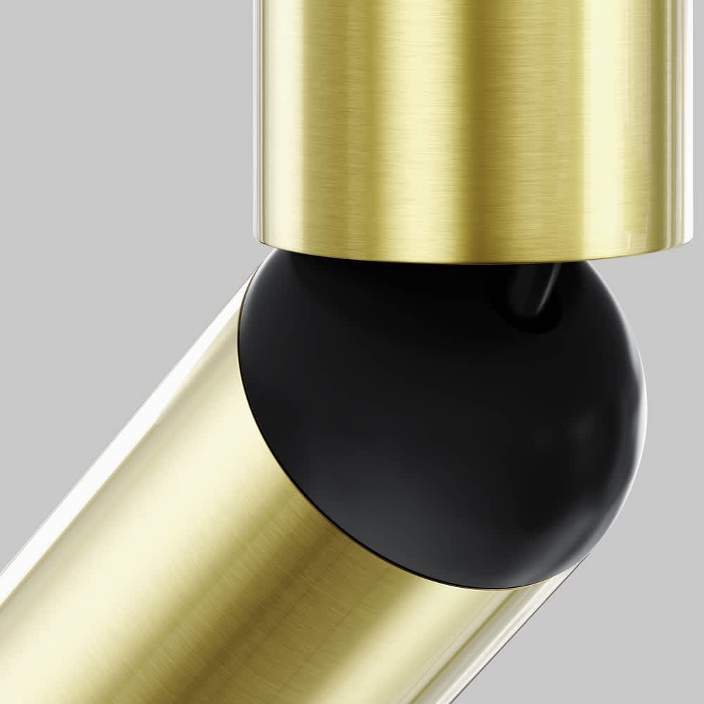 LED спот за повърхностен монтаж Maytoni Focus T C142CL-6W3K-BS 6W 3000K Ø3 см месинг - детайл на подвижната връзка