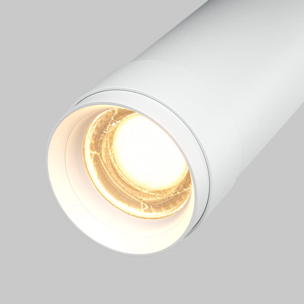LED спот за повърхностен монтаж Maytoni Focus Zoom C055CL-L12W3K-Z-W 12W 3000K Ø5,6 см бял - детайл на LED оптиката