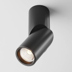 LED луна за вграждане Maytoni Dafne C027CL-L10B, черен, общ изглед на насочваемия спот